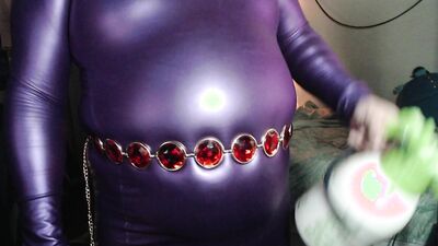 Raven Belted Purple Dress INflation