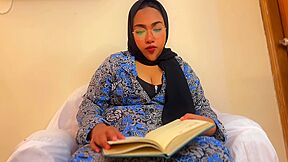 When Beautiful 45yo Egypt Hijab Aunty Reading A Book, Then 18yo Neighbor Fucks Her (big Boobs & Huge Ass Milf Arab Sex)