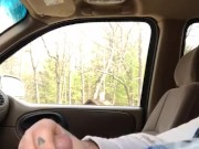 In the car