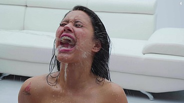 (Wet) Lia Ponce, 10 loads, Cum in Mouth, Yenifer Chacón, Bukkake, 5on1, BBC, Pee drink, DAP, Swallow