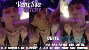 This Bitch Didn&#039;t Pay Her Rent, She Will Serve as a Dick Juice Support for Her Owner. Vanessabitchx