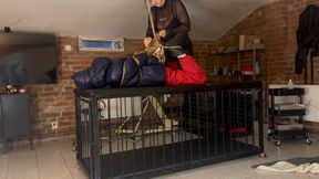 Extreme breath play and bondage
