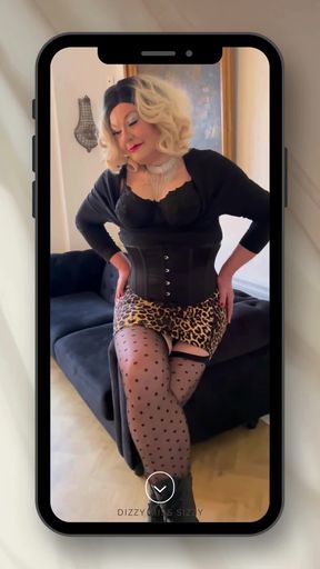 Dizzy waits for her next client