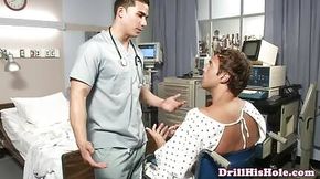 Stud drilled by his hot doctor