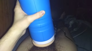 Skinny Cums Hard Using Autoblow 2