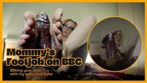 Mommy's  Footjob: Milking Your Monster BBC with My Seductive Soles