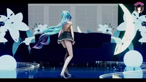 Adult Miku - Dancing In Sexy Skirt + Gradual Undressing (3D HENTAI)