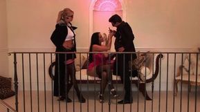 Two Hot Big Tits MILFs Having Group Sex With Their Coworkers