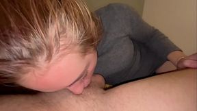 Extremely Sloppy Throatfuck after club