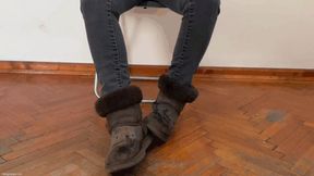 STINKY WORN UGG BOOTS AND SWEATY SOCKS - MP4 HD