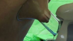 Homemade solo video with me pumping my natural tits