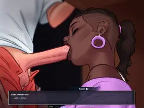 Let&#039;s Play - Summertime Saga, Blowjob from Miss Dewitt