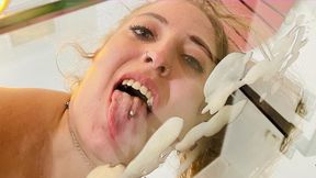 Wild Spanish Latina gets her ass stretched