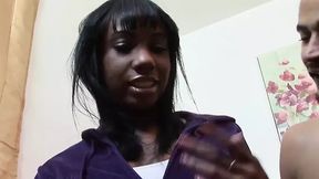 Stunning Ebony Babe Gets Fucked by A Stranger&#039;s Big Rod