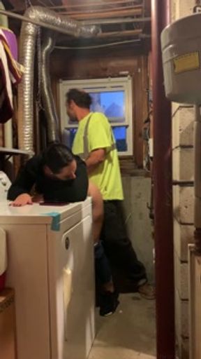 Married Babe pays bill in basement