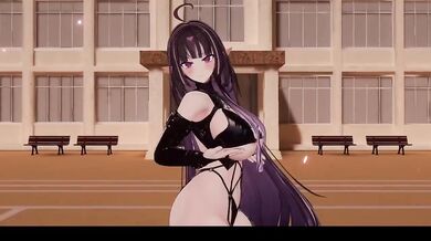 Thicc Elf Vtuber Cosplay Strip Dance To ABCD Hentai MMD Porn