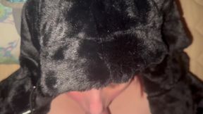 Emily Purple Mouth Fucked and Cum in Mouth in Fur Coat