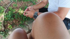He massages me while he worships my feet (3)