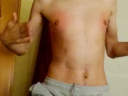 self CBT and nipple-play in respectful Cracky style