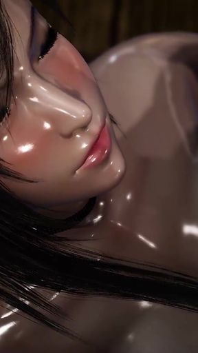 Captivating moment from &quot;Tifa gets her tight pussy stretched by a massive Orc Cock!&quot;
