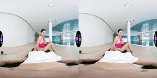 Hot girlfriend demands cum on her belly in tiny bikini