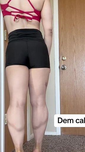 These Are My Calves, as Well as My Back:)
