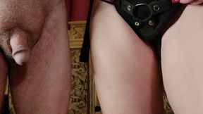 Teasing my Eunuch with a Strap-on