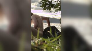 Just me masturbating in the nature in France - Solo camping amateur no cut