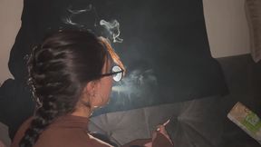 SEPTEMBER - MULTIPLE SMOKE PIPES FROM A SLIGHTLY CROSS ANGLE.