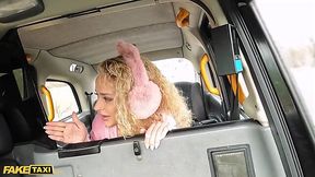 Deep throating and drilling a teen slut in the backseat of a fake taxi