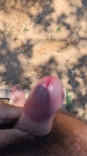 Pissing outdoors