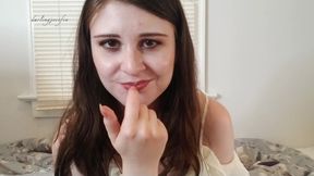 Study Break Lip Tease and Denial