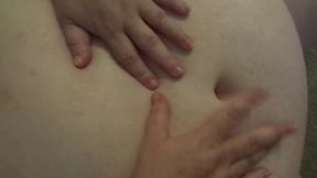 His POV Cum Into My Belly Button