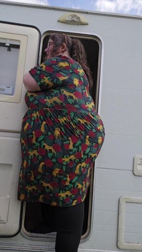 SSBBW VS TINY CARAVAN DOORS PT 2