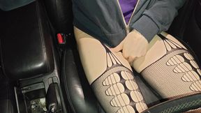 Sarah - Cranking in Sexy Garter Stockings Late At Night - Sexy Lap POV