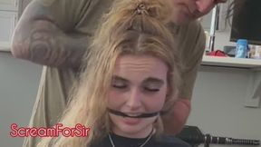 Ziptied, Gagged, and Pushed To The Edge