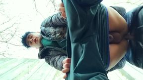 Bareback Quickie and Cum Inside Twink