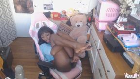 Vanniall gags on own huge load face full of cum