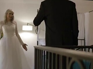 Shemale bride gets analed by groom before getting married