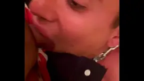 Chained Latin Slut Sucks Cock in IntenseGay BD/SM Session