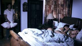 ”PURE TABOO Indeterminate babe creampied by lesbian Girlfriend's step daddy”