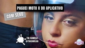 paguei o moto taxi com sexo completo - tia camila