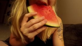 Watermelon succubus devours cock in HD