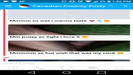 SNAPCHAT CANADIAN HORNY Woman MASTURBATING Damp PUSSY FOR Got Penis PART 2