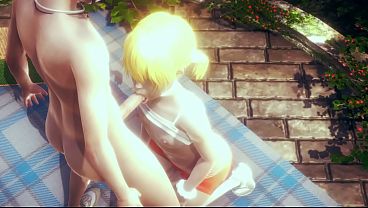 Yaoi Femboy - Fer blowjob and anal by other femboy - Sissy crossdress Japanese Asian Manga Anime