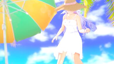 Robin gets hard on the beach in Honkai Star Rail hardcore fuck