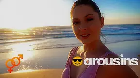 Have you Ever Been Blown on the Beach? POV Rebecca Volpetti & Jason Love at Arousins