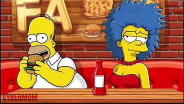 Married Housewife Gets Fucked In A Public Dirty Restroom. Cartoon. Simpsons Parody. Gloryhole