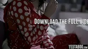 Naughty Latina barely legal sucks enormous rod in POV hardcore scene with stepdad