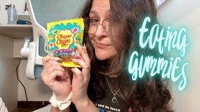Eating korean gummies